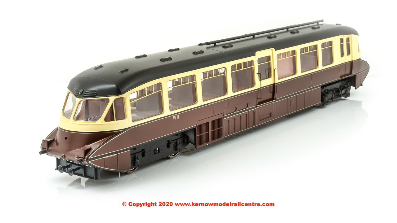 4D-011-007D Dapol Streamlined Railcar number W11 in BR Lined Chocolate and Cream livery